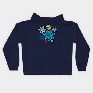 Colorful Flowers Abstract Kids Hoodie